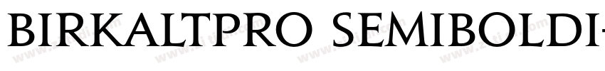 BirkaLTPro SemiboldI字体转换